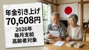日本の年金引き上げ2026